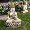 Northlight Meditating Mosaic Buddha Outdoor Ceramic Garden Statue - 19.5"